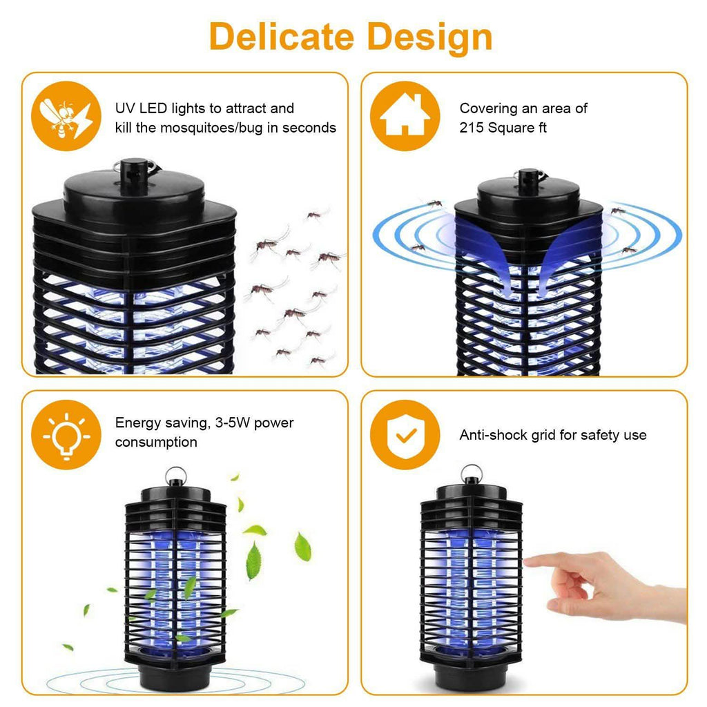 Electric Bug Zapper UV Light Flying Zapper Insect Killer Lamp by DailySale