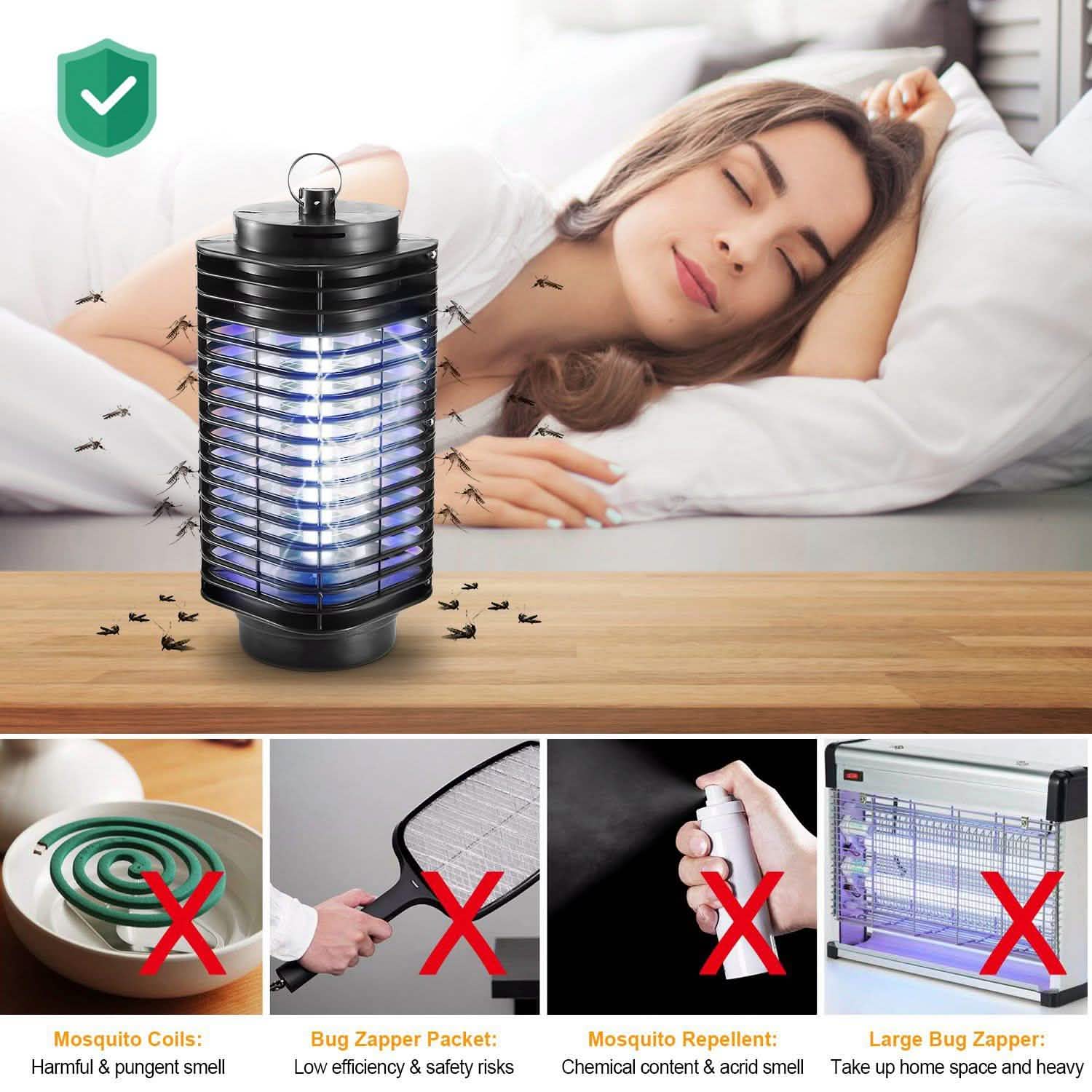 Electric Bug Zapper UV Light Flying Zapper Insect Killer Lamp by DailySale