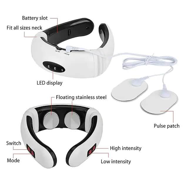 Electric Neck Massager and Pulse Back 6 Modes Power Control by DailySale