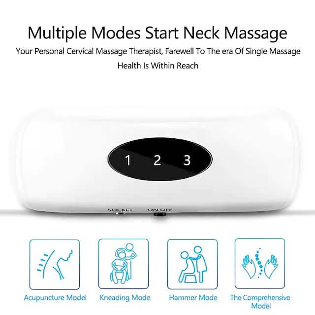 Electric Neck Massager and Pulse Back 6 Modes Power Control by DailySale