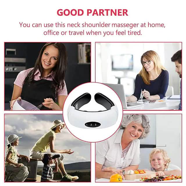 Electric Neck Massager and Pulse Back 6 Modes Power Control by DailySale