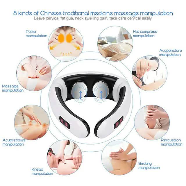 Electric Neck Massager and Pulse Back 6 Modes Power Control by DailySale