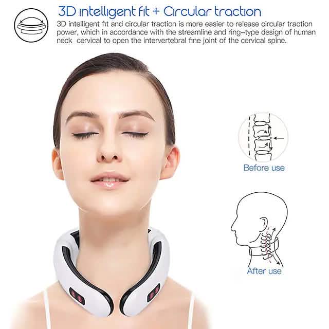 Electric Neck Massager and Pulse Back 6 Modes Power Control by DailySale