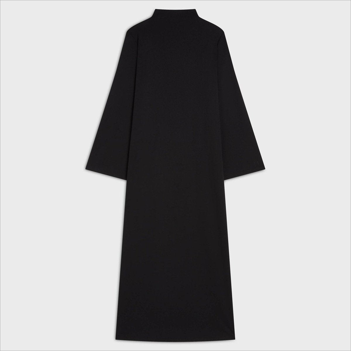 Elegant Half-Turtleneck Pullover Maxi Dress | Loose Fit Solid Color Dress with Hidden Pockets(MA313) by Mariam's Collection