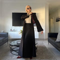 Elegant Long Cardigan & Maxi Skirt Set(MS175) by Mariam's Collection