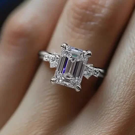 Elegant Princess Cut Cubic Zirconia Engagement Ring by DailySale