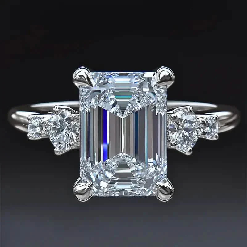 Elegant Princess Cut Cubic Zirconia Engagement Ring by DailySale