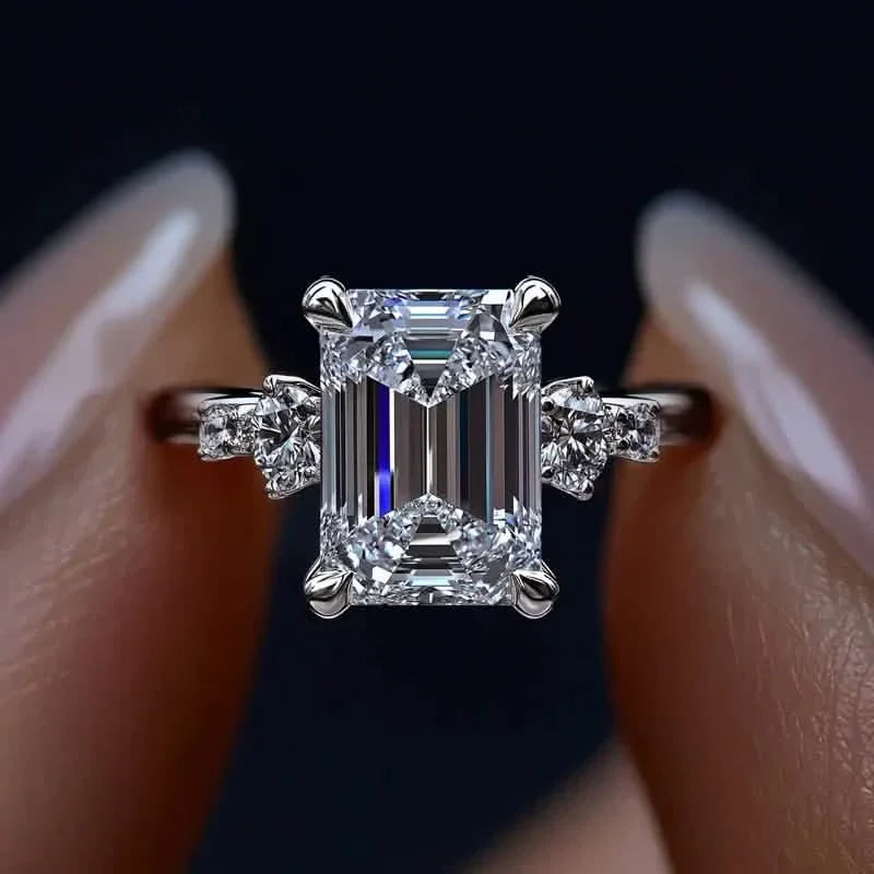 Elegant Princess Cut Cubic Zirconia Engagement Ring by DailySale