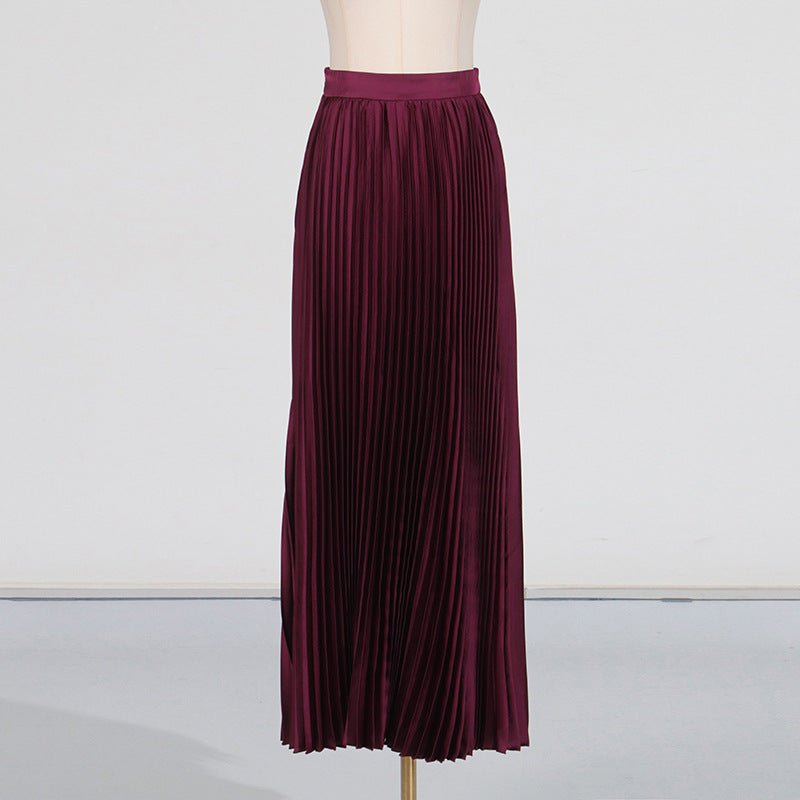 Embroidered Blazer & Pleated Skirt Set(MS214) by Mariam's Collection