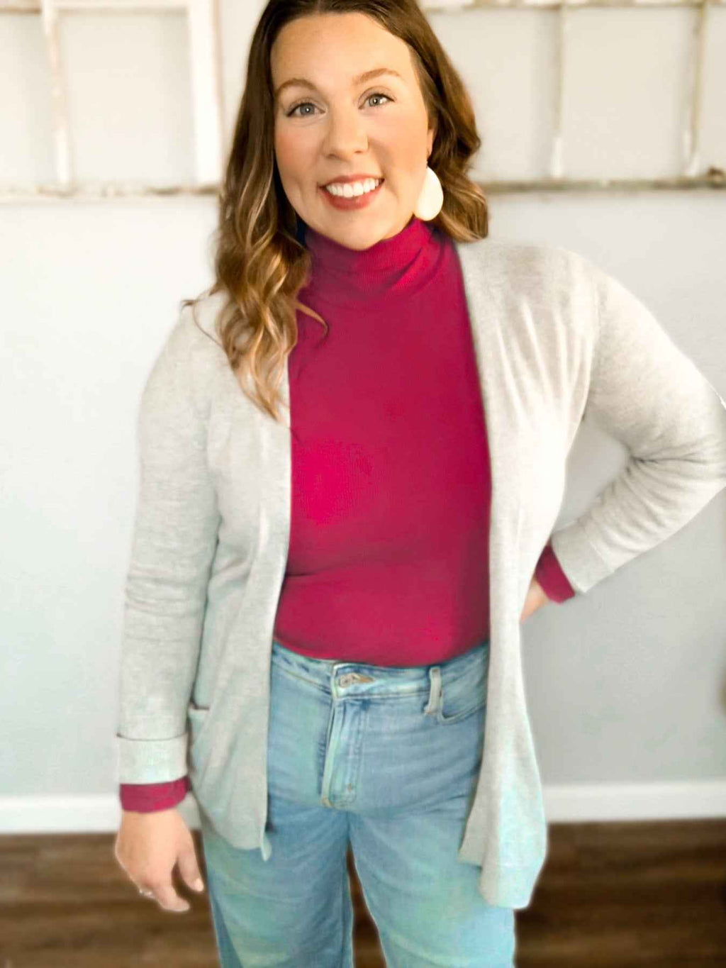 Emily Everyday Ribbed Turtleneck Bodysuit by Girl Code Couture