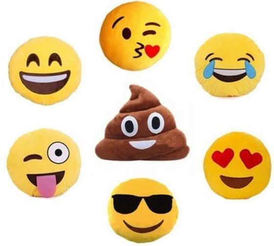 Emoticon Plush Decorative Pillows - Assorted Styles by DailySale
