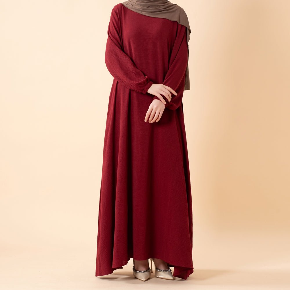 Essential Flow Crepe Maxi Dress with Pockets (MA385) by Mariam's Collection