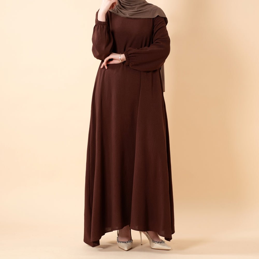 Essential Flow Crepe Maxi Dress with Pockets (MA385) by Mariam's Collection