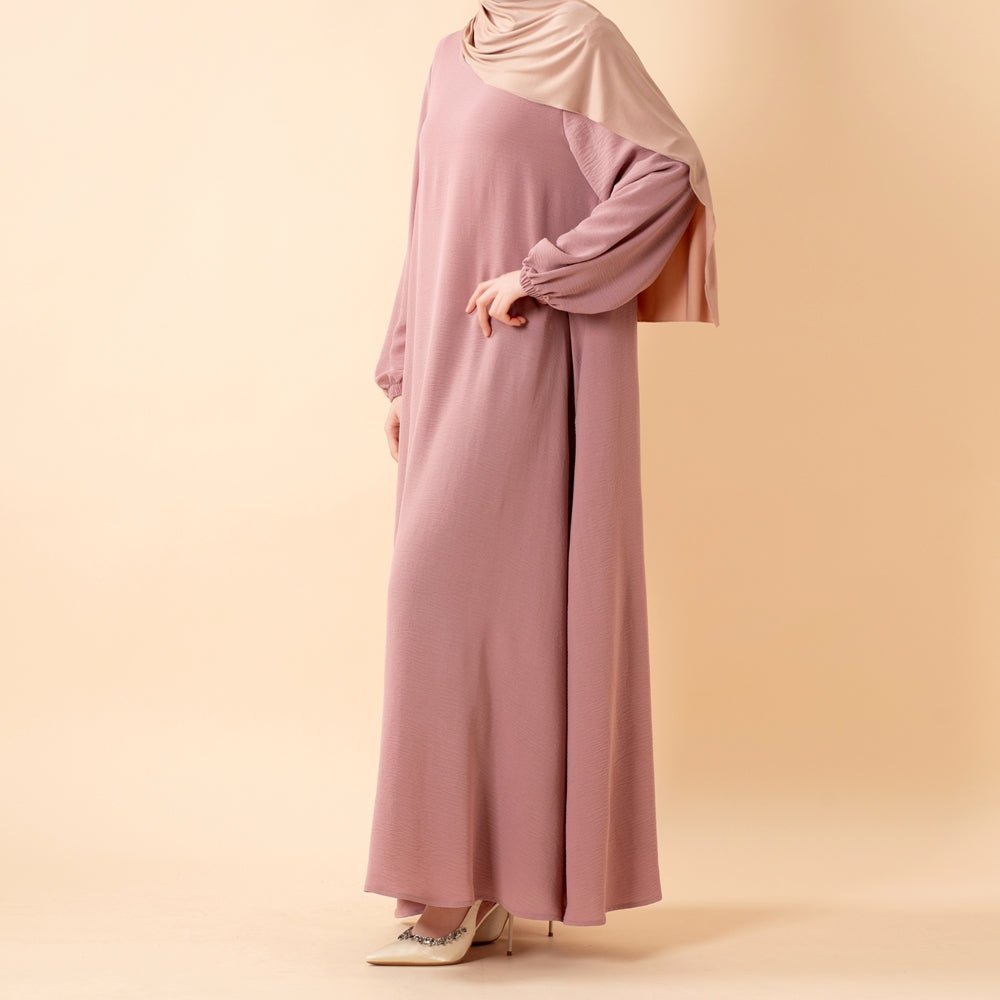 Essential Flow Crepe Maxi Dress with Pockets (MA385) by Mariam's Collection