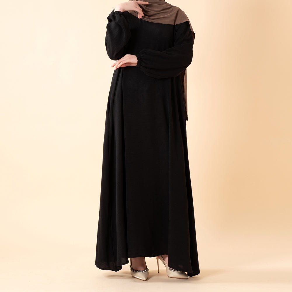 Essential Flow Crepe Maxi Dress with Pockets (MA385) by Mariam's Collection