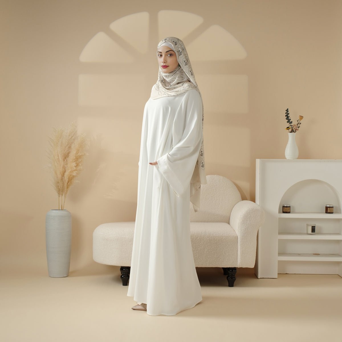 Essential Premium Loose Fit Abaya 2-Piece Set with Versatile Pockets (MA120) by Mariam's Collection