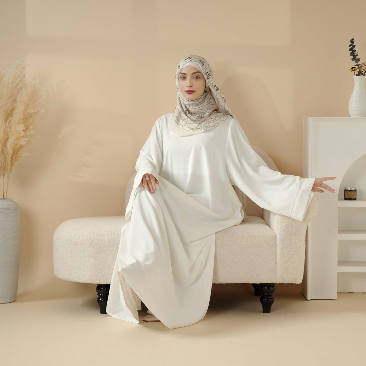Essential Premium Loose Fit Abaya 2-Piece Set with Versatile Pockets (MA120) by Mariam's Collection