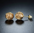 Euphir Love Knot Stud Earrings in 18K Gold Plating by DailySale