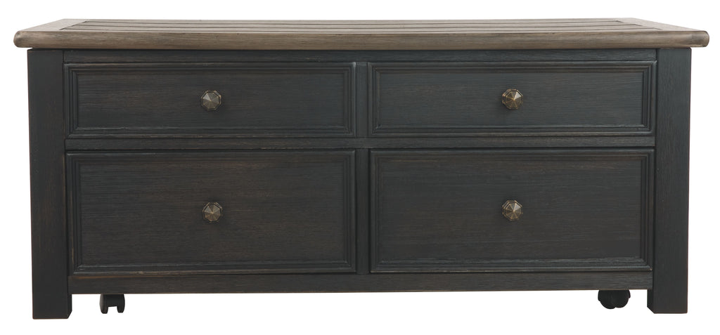 Tyler Creek - Lift Top Cocktail Table - Grayish Brown / Black by Unique Piece Furniture