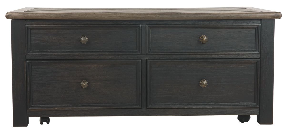 Tyler Creek - Lift Top Cocktail Table - Grayish Brown / Black by Unique Piece Furniture