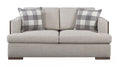 Niamey - Loveseat With 2 Toss Pillows - Walnut by Unique Piece Furniture