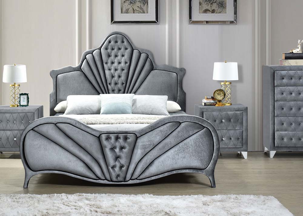 Dante - Queen Bed - Gray by Unique Piece Furniture