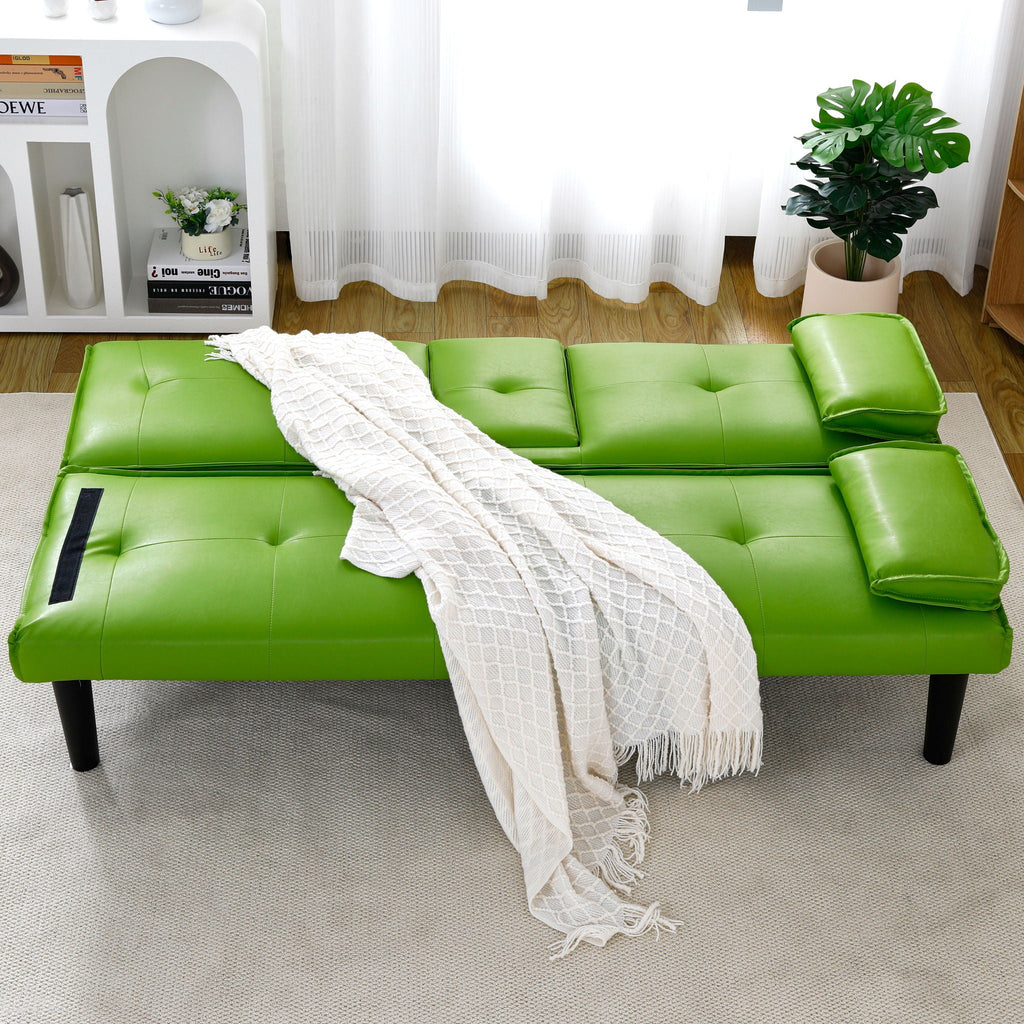 Sofa Bed With Foldable Design And Cup Holder by Unique Piece Furniture