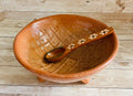 Authentic Mexican Molcajete with Spoon Molcajete Mexicano de Barro con Cuchara