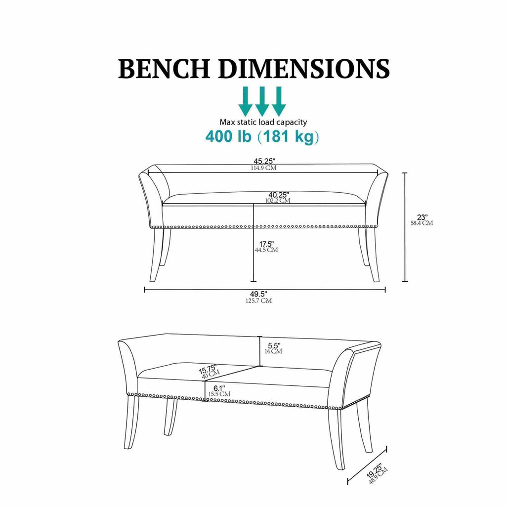 Welburn - Upholstered Bench by Unique Piece Furniture