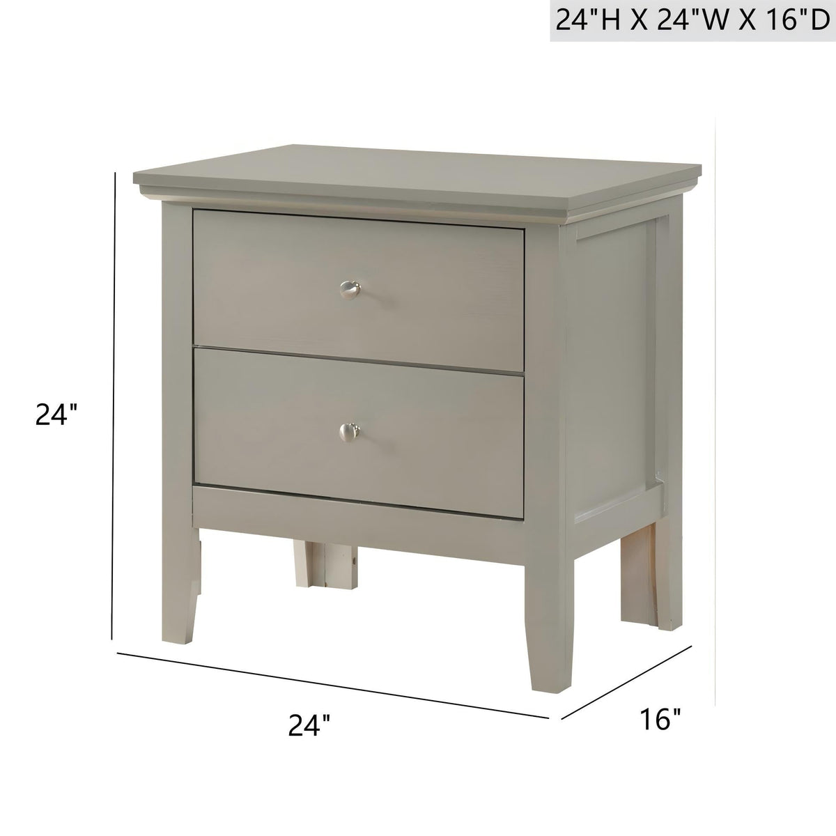 English Dovetailed Drawers Nightstand by Unique Piece Furniture