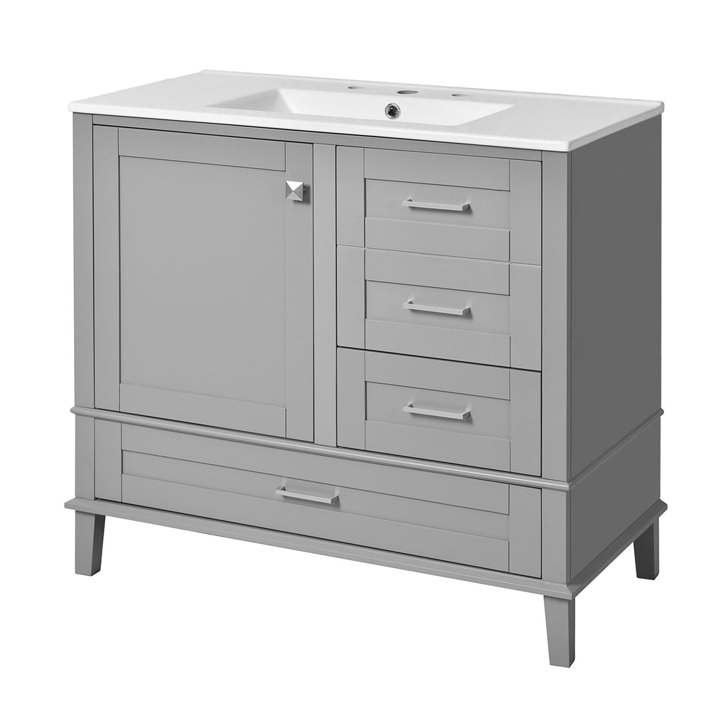 Traditional Bathroom Vanity Set With Soft Close Doors by Unique Piece Furniture