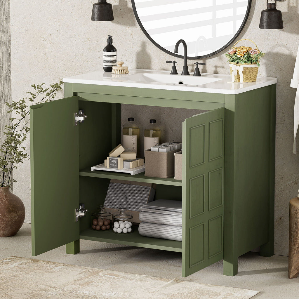 Bathroom Vanity Organizer With Sink, Combo Cabinet Set, Bathroom Storage Cabinet by Unique Piece Furniture