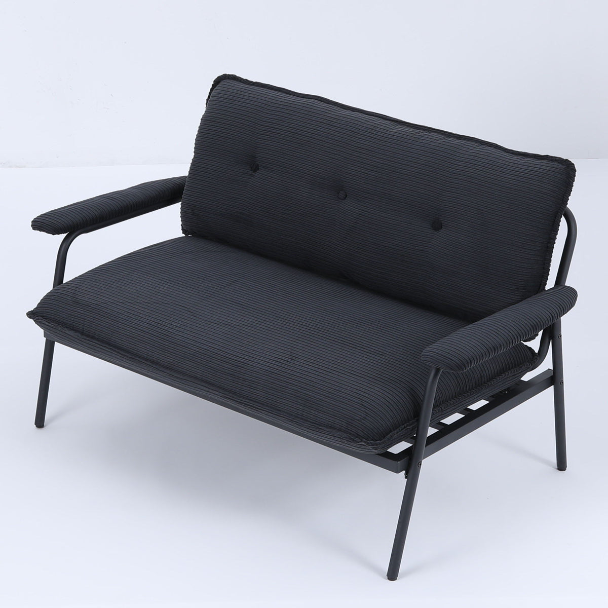Modern Metal Frame Sofa With Sponge Filling For Compact Spaces And Versatile Use by Unique Piece Furniture
