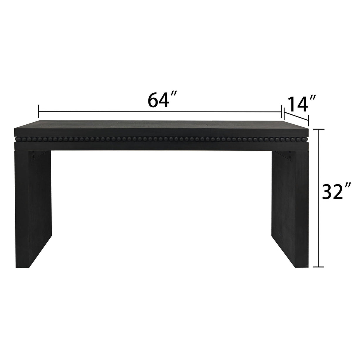 Modern Rustic Wood Table, Rectangular Living Room Center Table With Floating Top Design by Unique Piece Furniture