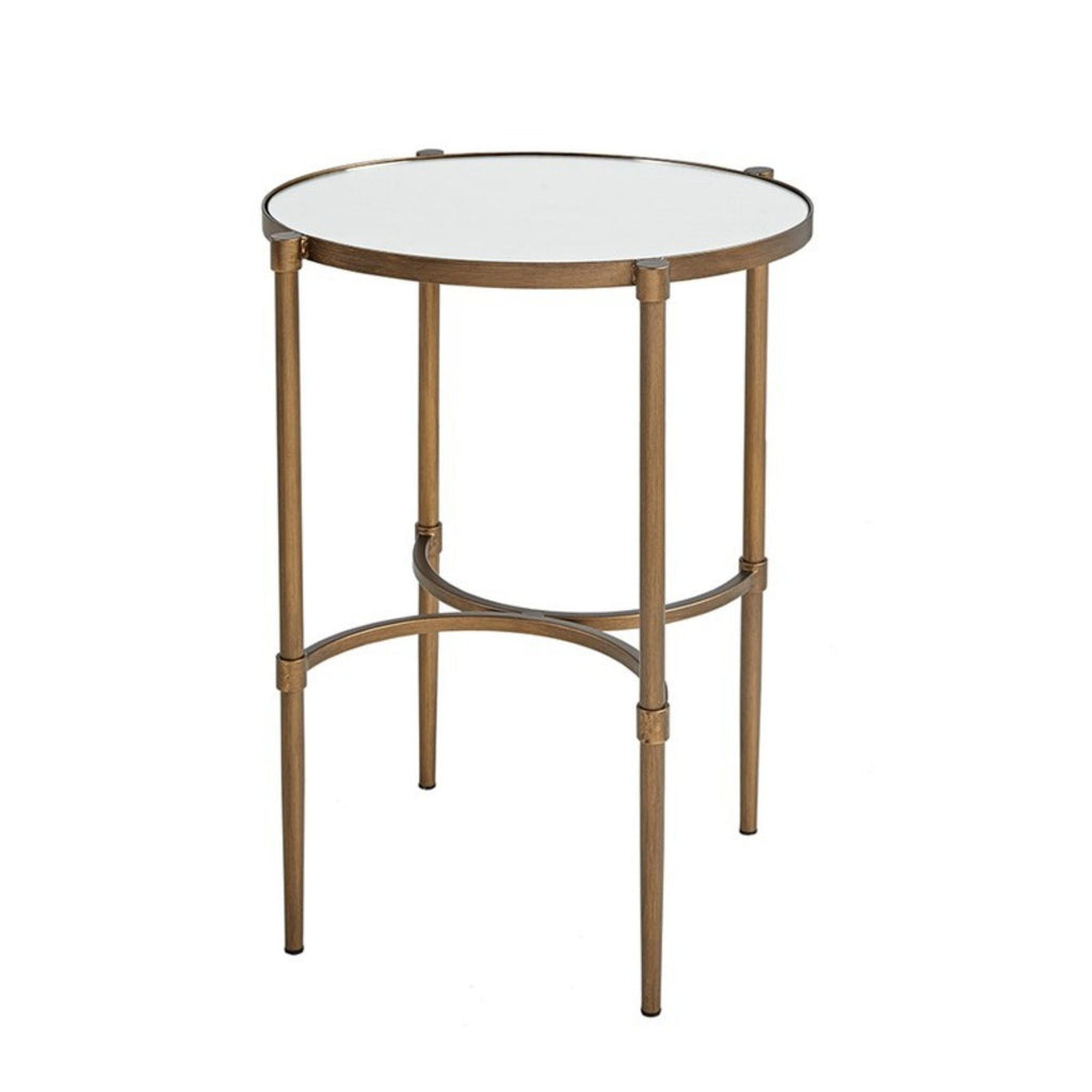 Bedford - Oval Mirror Accent Table - Antique Bronze by Unique Piece Furniture