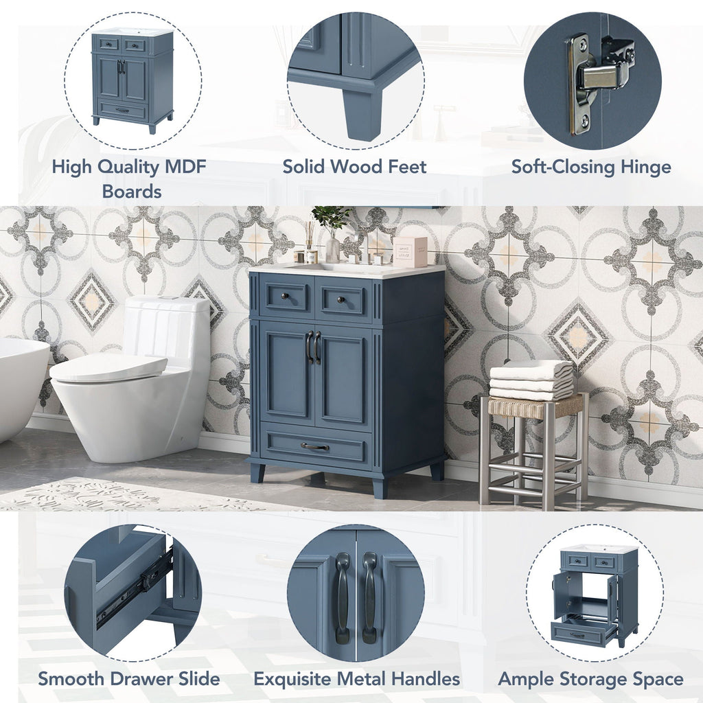 Bathroom Vanity With Sink, Storage Cabinet by Unique Piece Furniture