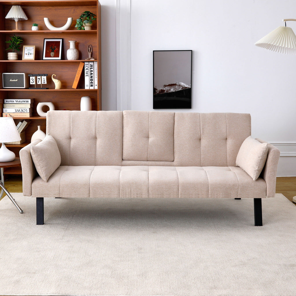 Sofa Bed With Foldable Design And Cup Holder by Unique Piece Furniture