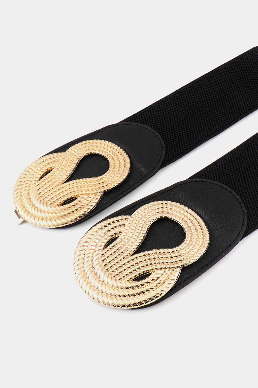 Twisted Trends Alloy Buckle Wide Belt – Stylish Adjustable Fit See size chart under “more details” by The Fashion Celestial