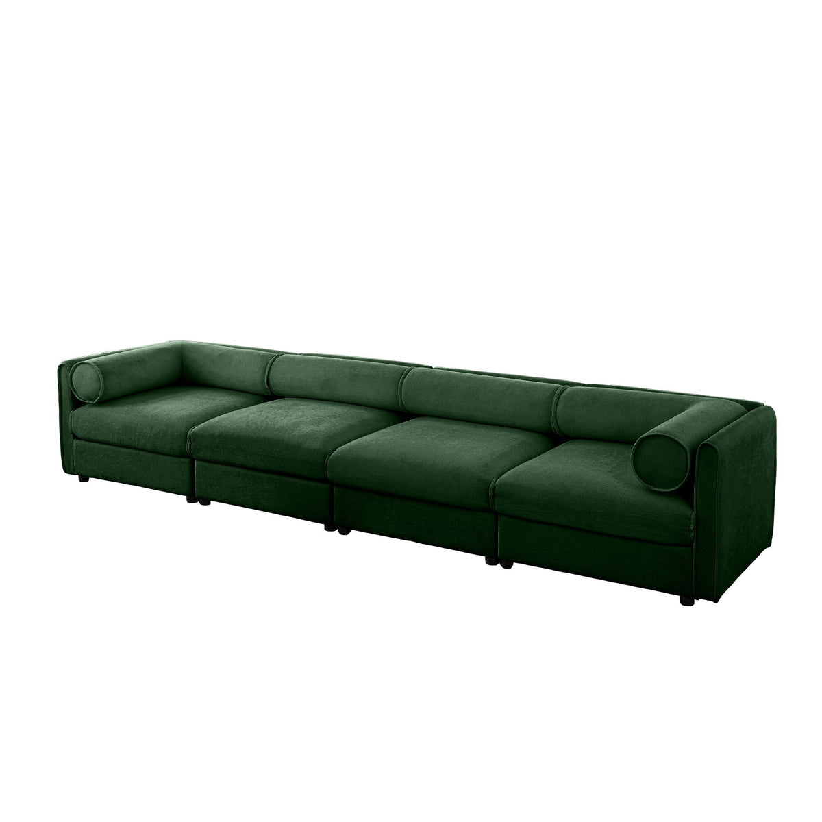 Stylish Sofa With Storage Seat And Cylindrical Backrest by Unique Piece Furniture