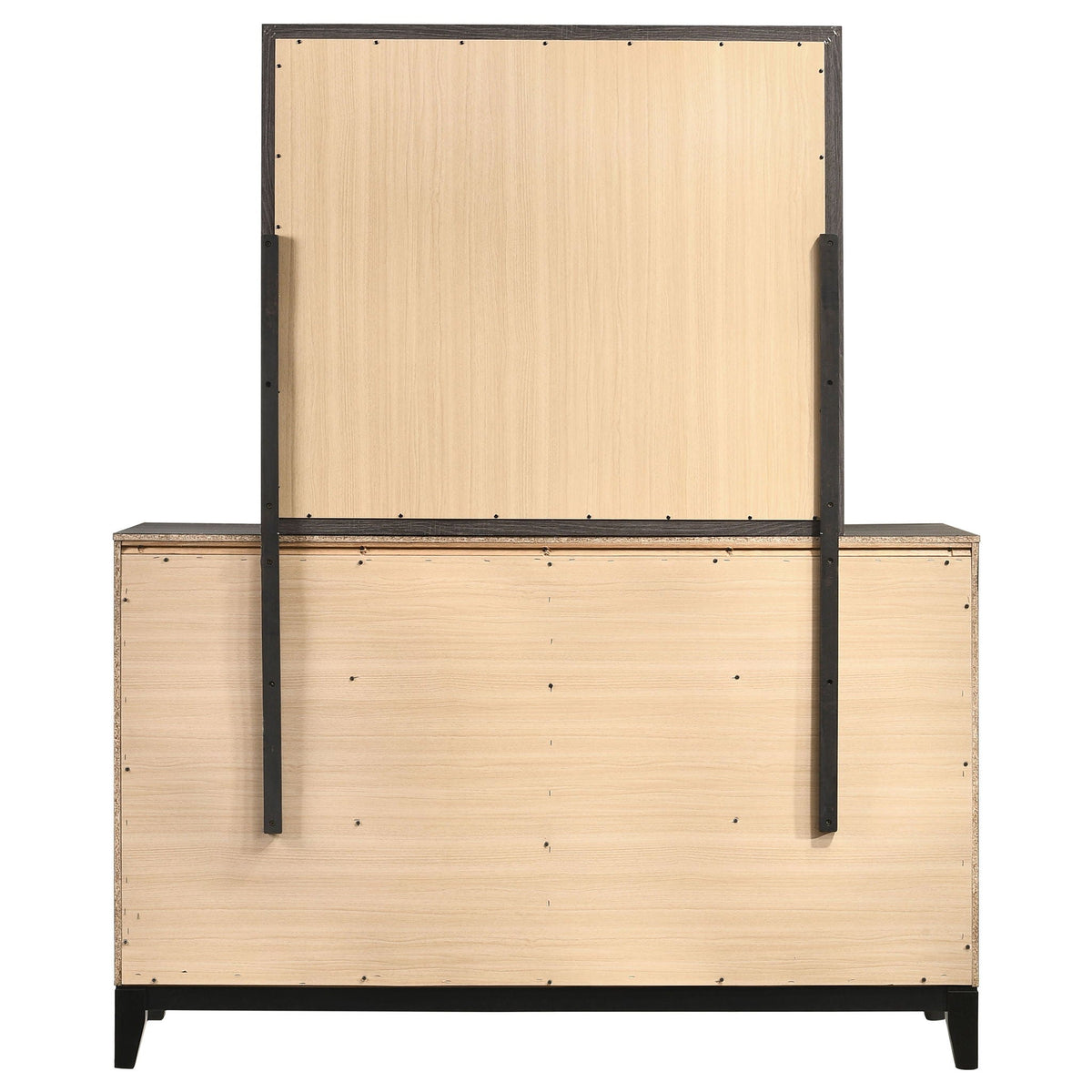 Watson 6-drawer Dresser with Mirror Grey Oak by Unique Piece Furniture