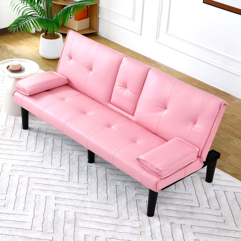 Sofa Bed With Foldable Design And Cup Holder by Unique Piece Furniture