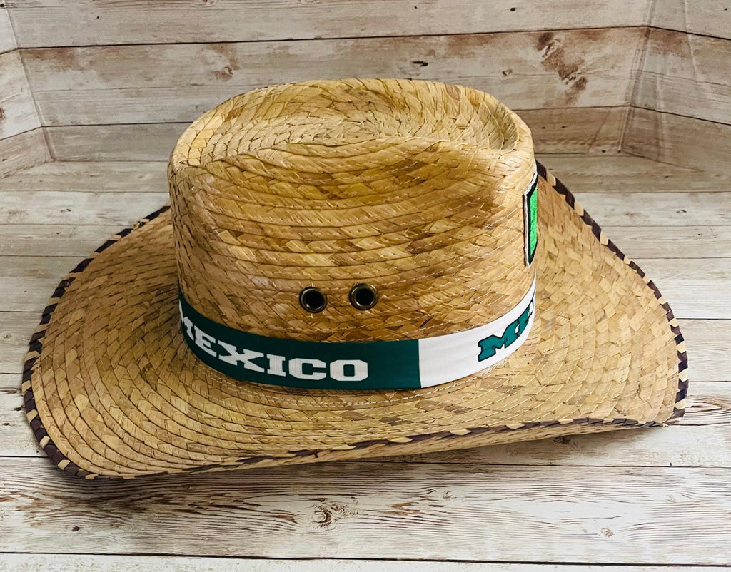 Cowboy Mexican Hat Sombrero Vaquero Artesanal de Palma de Mexico by Chica Mexico