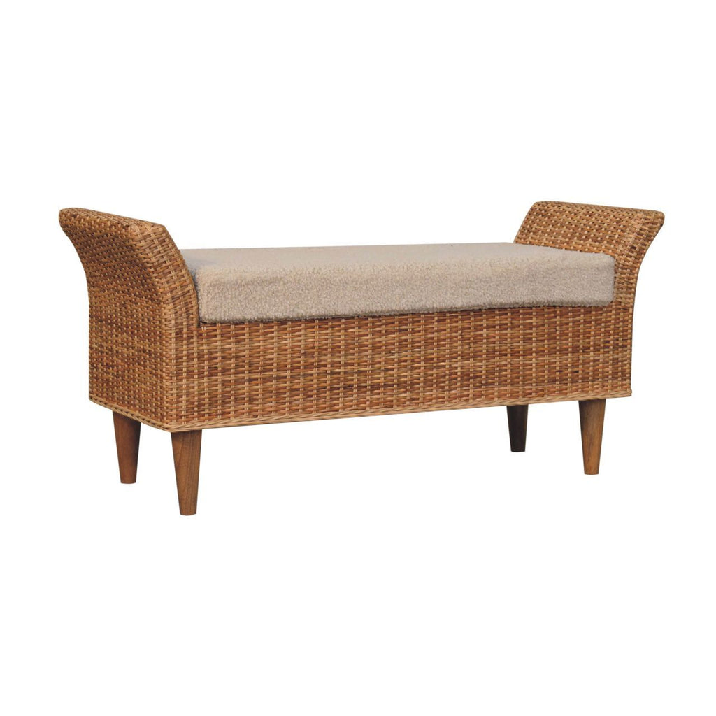 Riviera - Woven Bench - Oak by Unique Piece Furniture