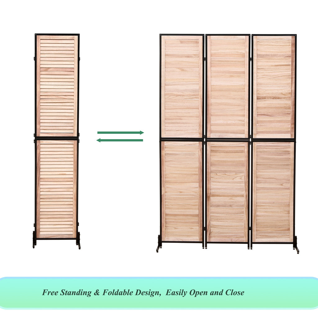 Rustic 3 Panel Room Dividers And Folding Privacy Screen by Unique Piece Furniture