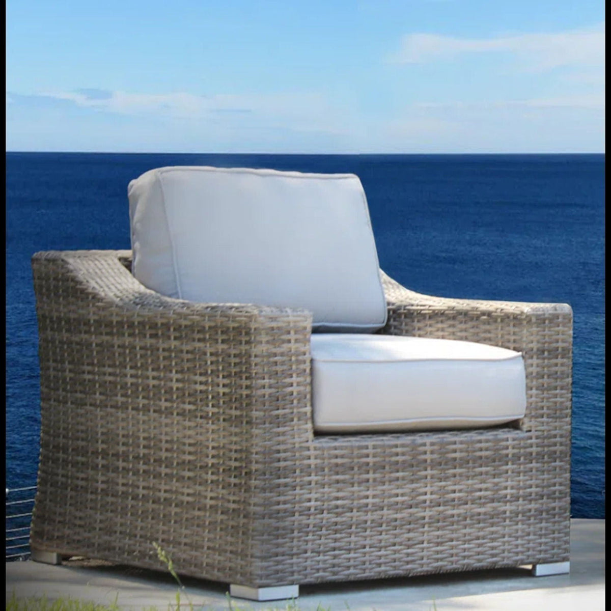 Stylish Sofa Seating Group With Cushions Perfect For Outdoor Gatherings by Unique Piece Furniture