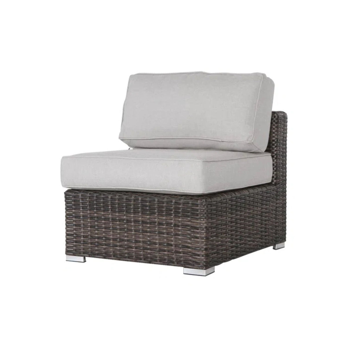 Modern Patio Rattan Sectional Set With Cushions by Unique Piece Furniture
