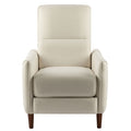 Upholstered Push Recliner Chair With Rubber Wood Legs For Living Room by Unique Piece Furniture