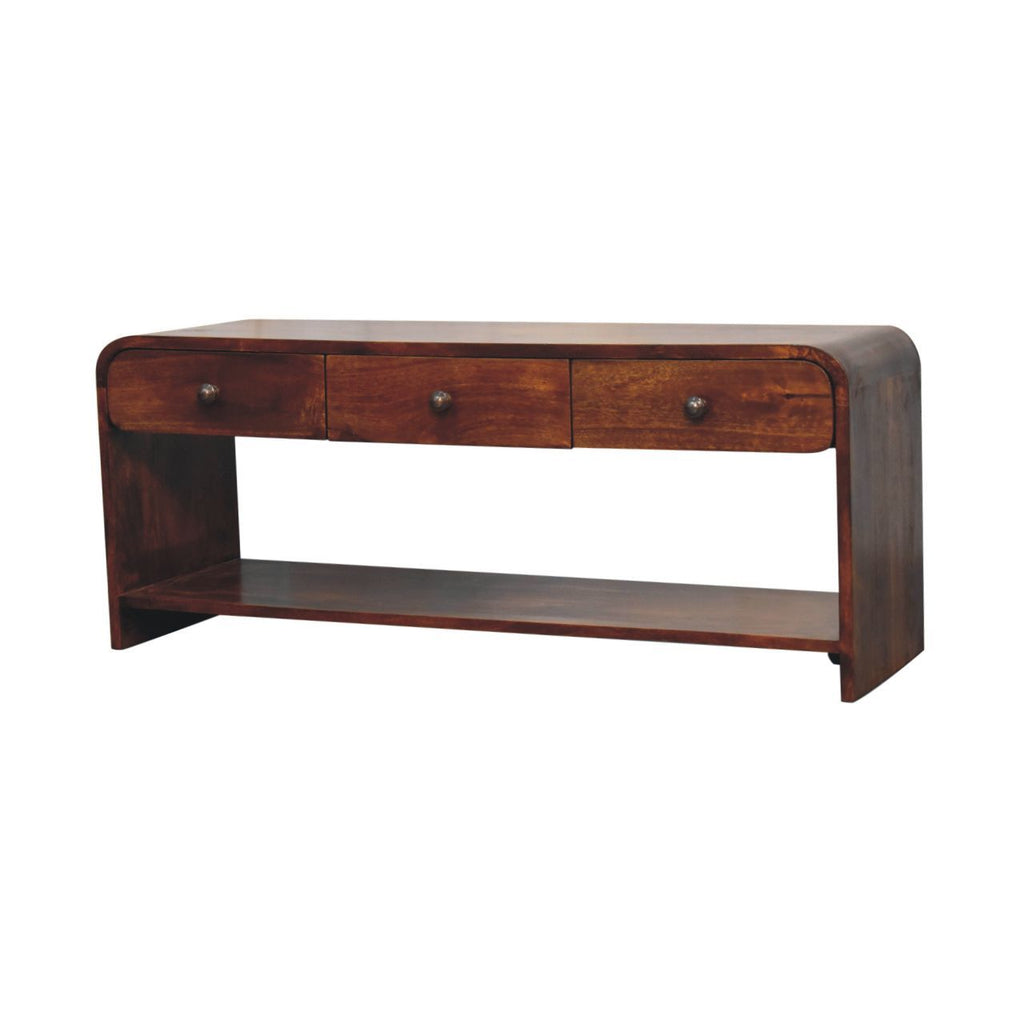 Aspen - Slim Media Unit - Dark Brown by Unique Piece Furniture