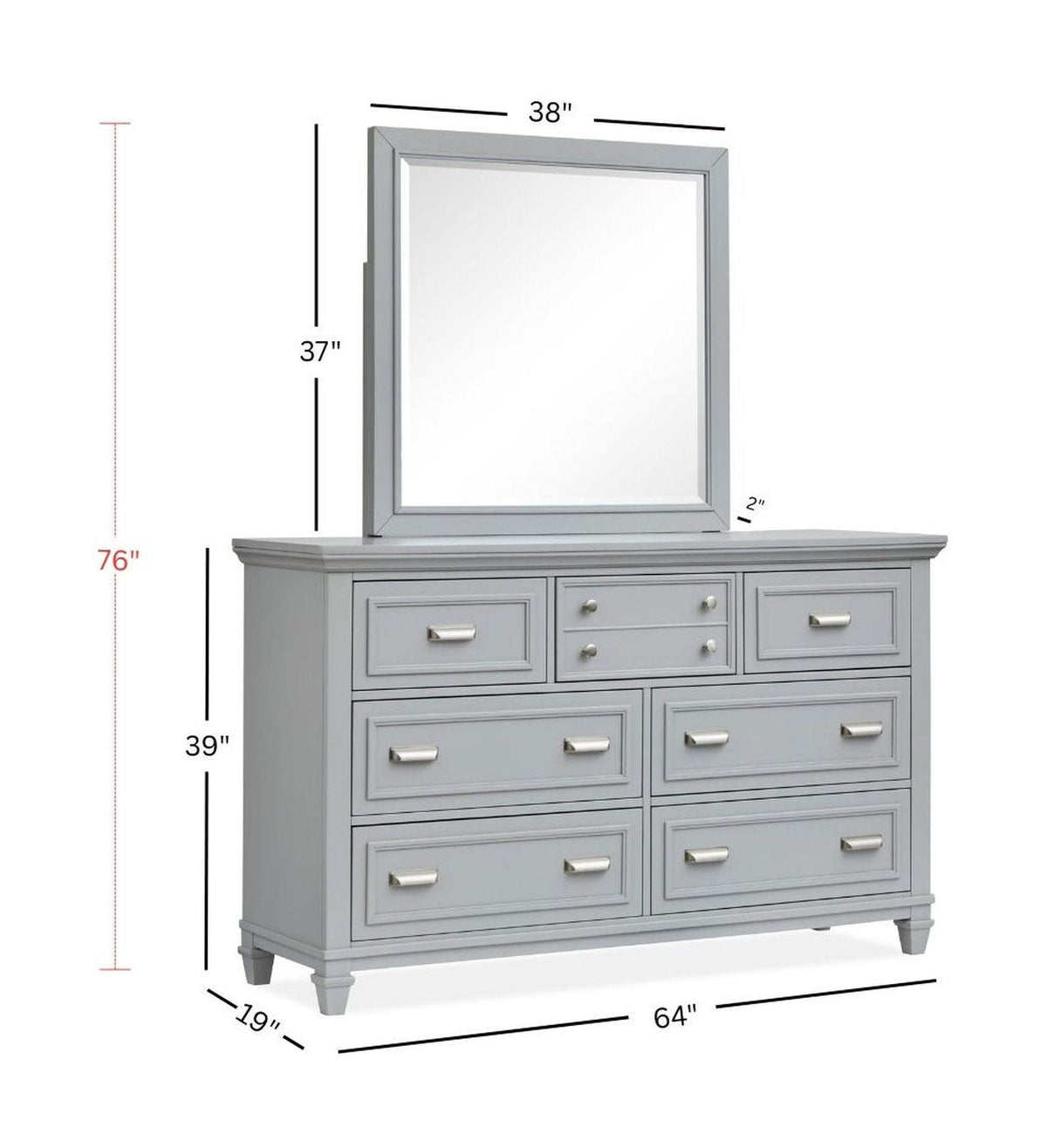Charleston - Drawer Dresser by Unique Piece Furniture