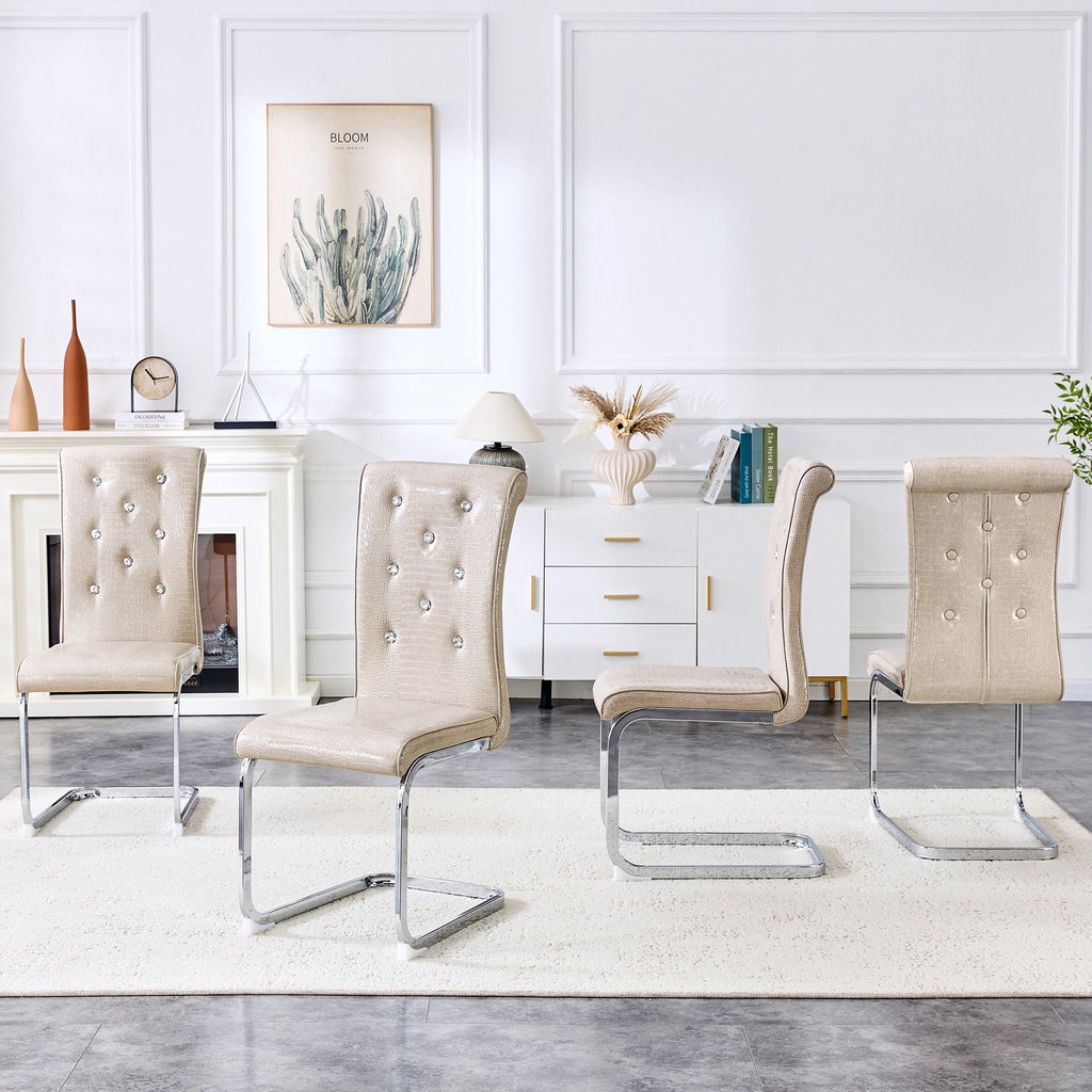 Elegant Design Upholstered Dining Chairs by Unique Piece Furniture